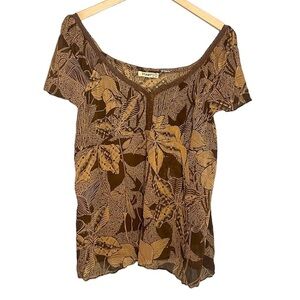 Stamp 10 Y2K Floral Flowy Sleeve Blouse 2X